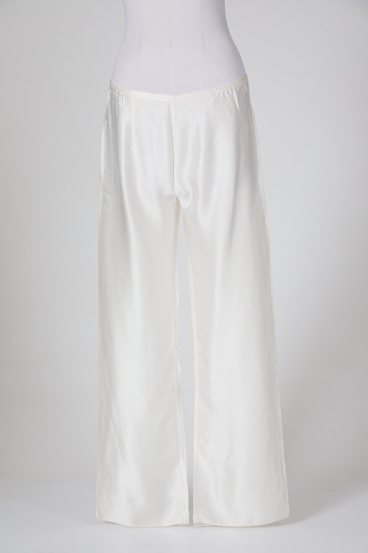 Polo Ralph Lauren White Satin Wide Leg Pants, Brand Size 2 211793231001 -  Apparel - Jomashop